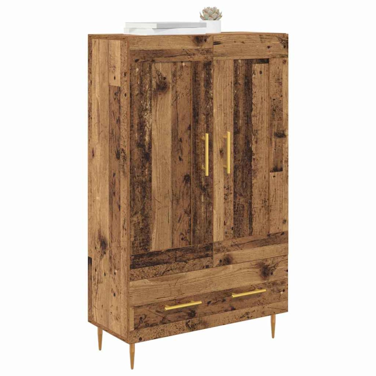 vidaXL Highboard Παλιό Ξύλο 69,5 x 31 x 115 εκ. Επεξεργασμένο Ξύλο