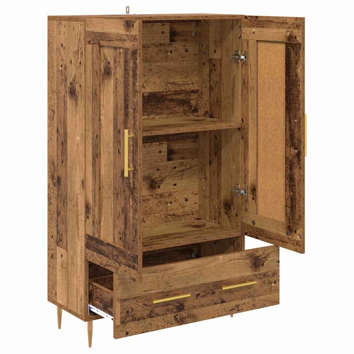 vidaXL Highboard Παλιό Ξύλο 69,5 x 31 x 115 εκ. Επεξεργασμένο Ξύλο