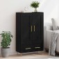 vidaXL Highboard Μαύρη Οξυά 69,5 x 31 x 115 εκ. Επεξεργασμένο Ξύλο