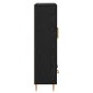 vidaXL Highboard Μαύρη Οξυά 69,5 x 31 x 115 εκ. Επεξεργασμένο Ξύλο