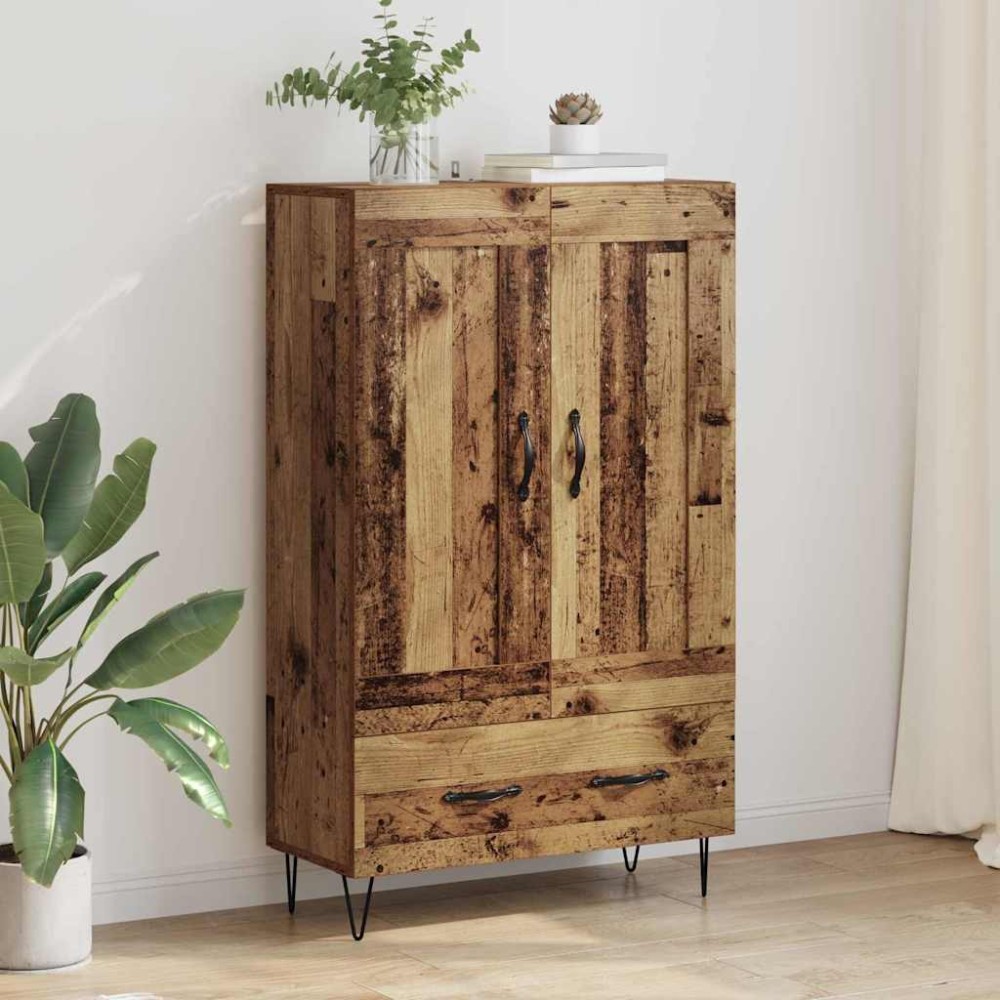 vidaXL Highboard Παλιό Ξύλο 69,5 x 31 x 115 εκ. Επεξεργασμένο Ξύλο