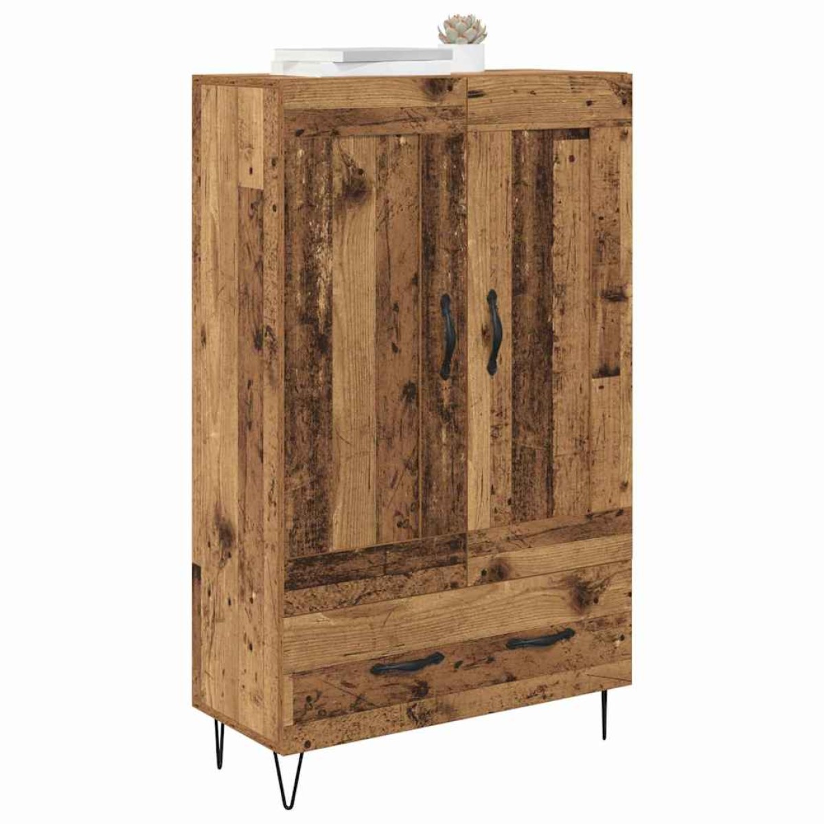 vidaXL Highboard Παλιό Ξύλο 69,5 x 31 x 115 εκ. Επεξεργασμένο Ξύλο