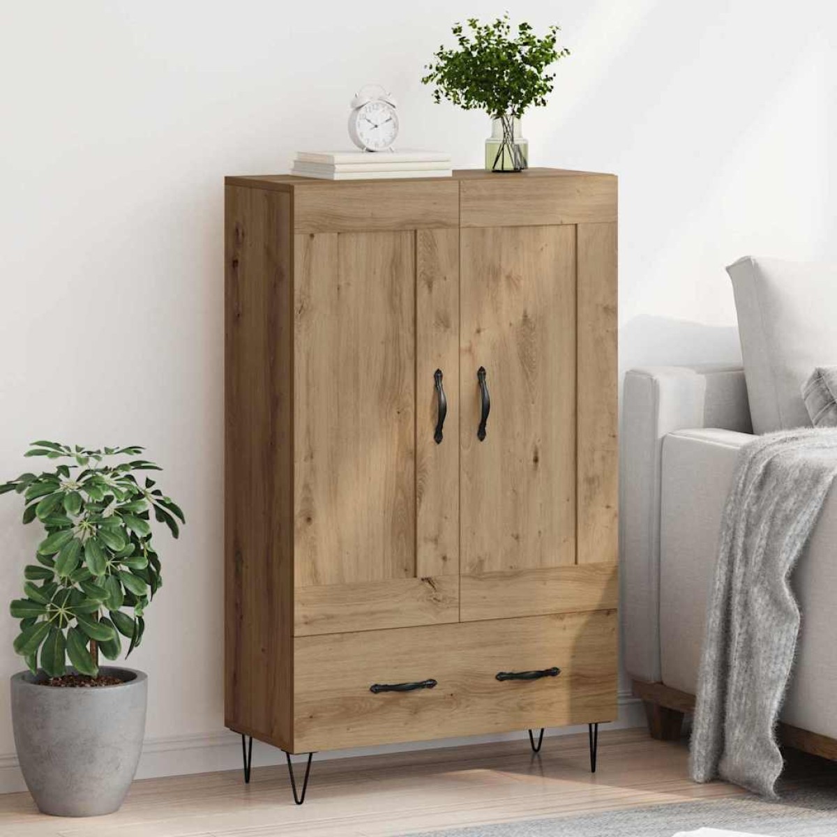 vidaXL Highboard Artisan Oak 69,5 x 31 x 115 εκ. Επεξεργασμένο Ξύλο