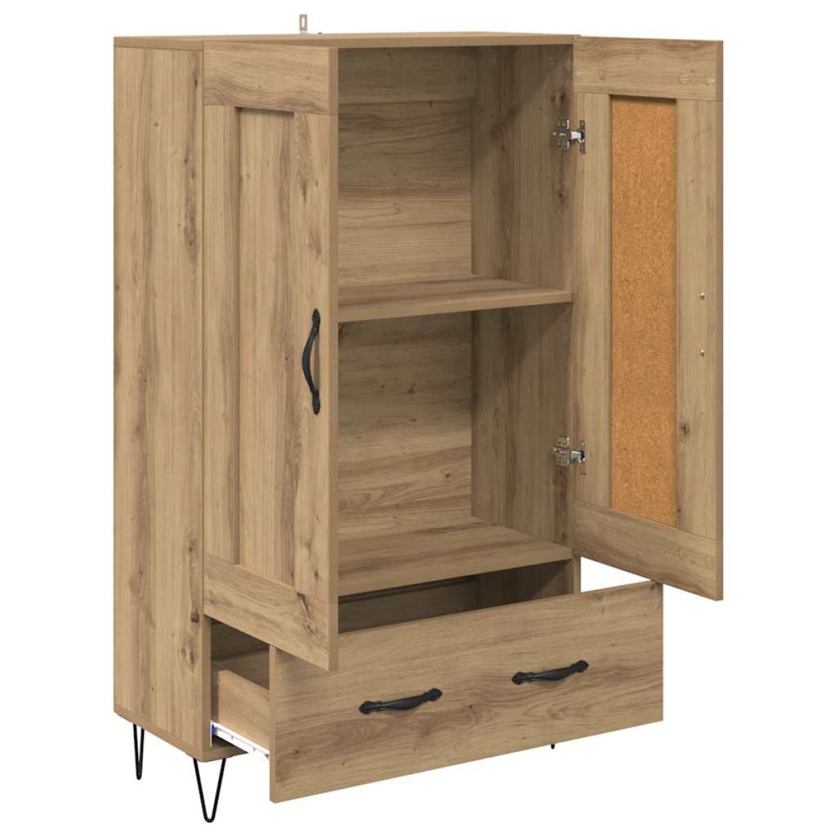 vidaXL Highboard Artisan Oak 69,5 x 31 x 115 εκ. Επεξεργασμένο Ξύλο