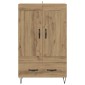 vidaXL Highboard Artisan Oak 69,5 x 31 x 115 εκ. Επεξεργασμένο Ξύλο