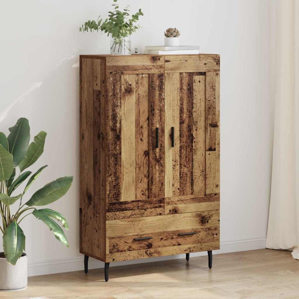 vidaXL Highboard Παλιό Ξύλο 69,5 x 31 x 115 εκ. Επεξεργασμένο Ξύλο