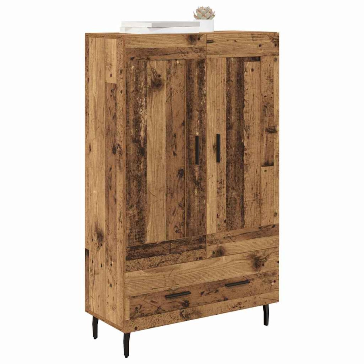 vidaXL Highboard Παλιό Ξύλο 69,5 x 31 x 115 εκ. Επεξεργασμένο Ξύλο