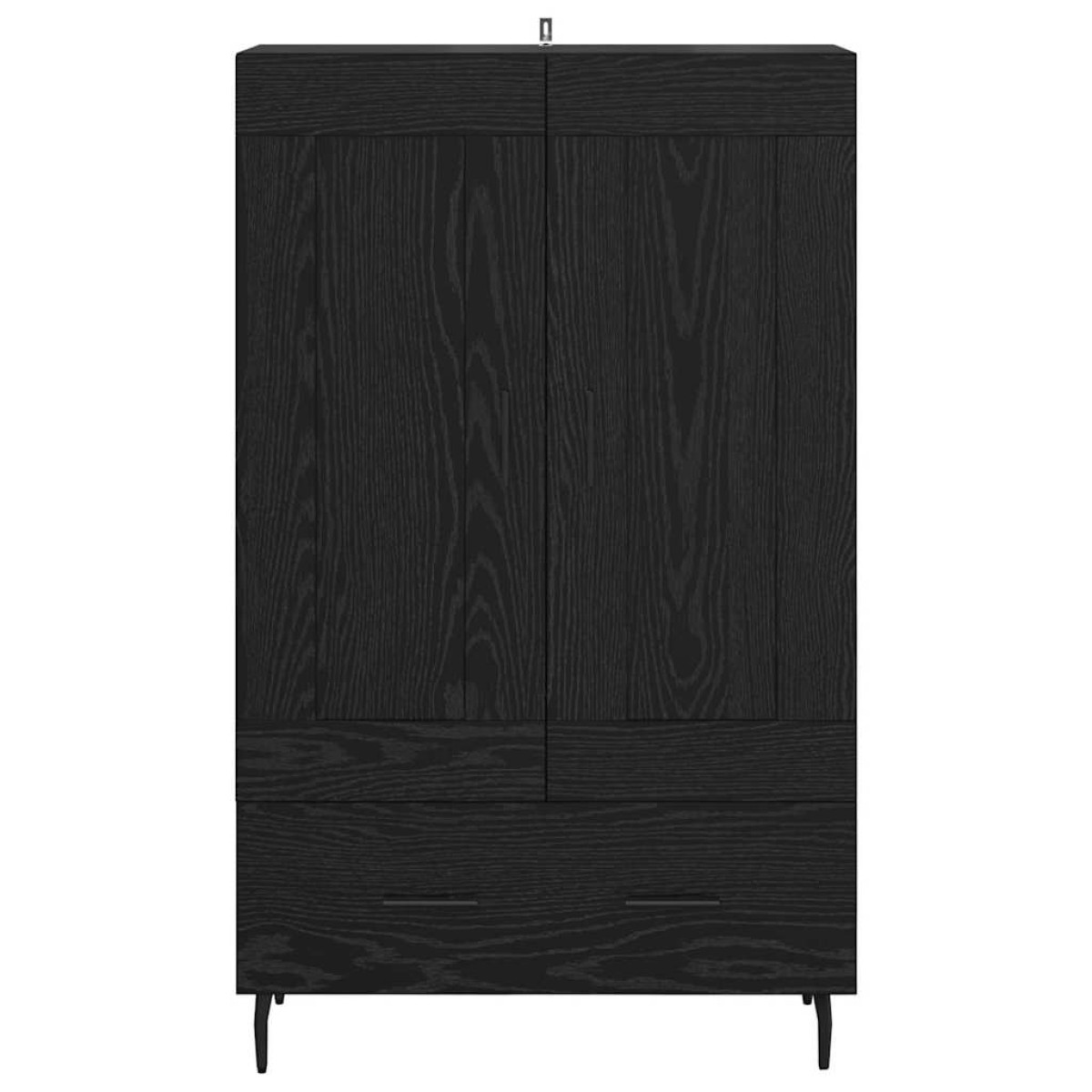 vidaXL Highboard Μαύρη Οξυά 69,5 x 31 x 115 εκ. Επεξεργασμένο Ξύλο