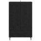 vidaXL Highboard Μαύρη Οξυά 69,5 x 31 x 115 εκ. Επεξεργασμένο Ξύλο