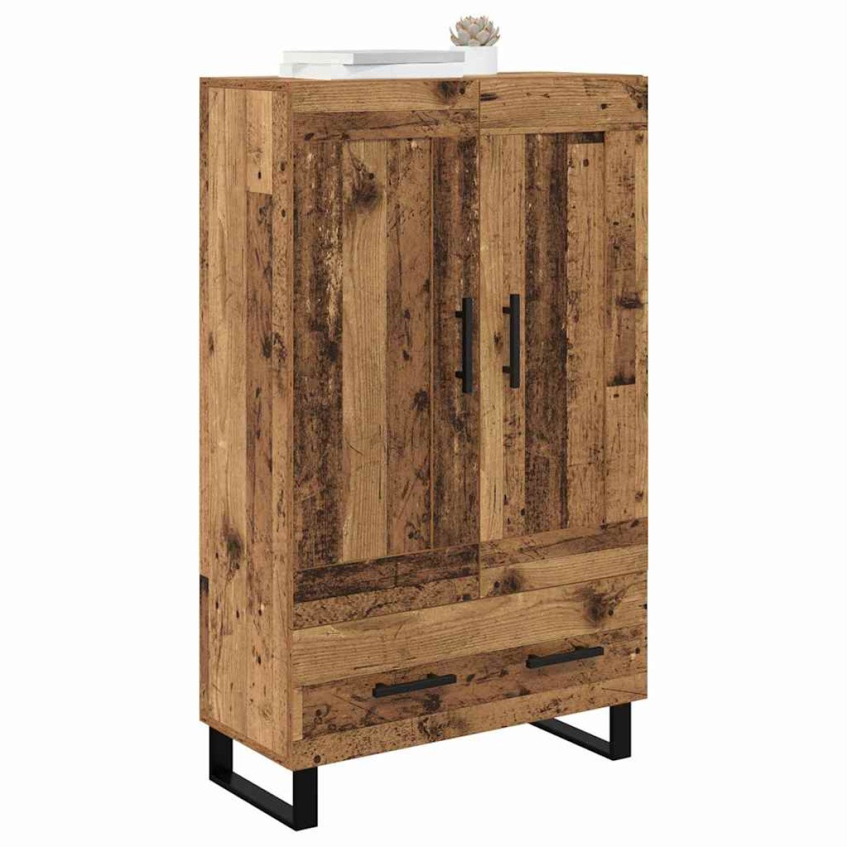 vidaXL Highboard Παλιό Ξύλο 69,5 x 31 x 115 εκ. Επεξεργασμένο Ξύλο