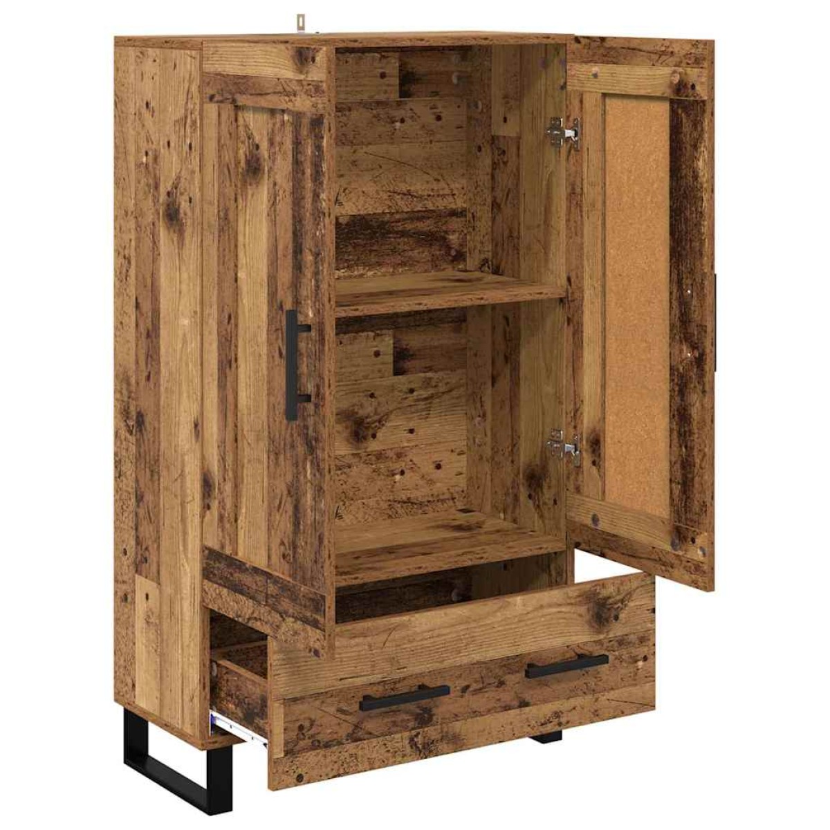 vidaXL Highboard Παλιό Ξύλο 69,5 x 31 x 115 εκ. Επεξεργασμένο Ξύλο