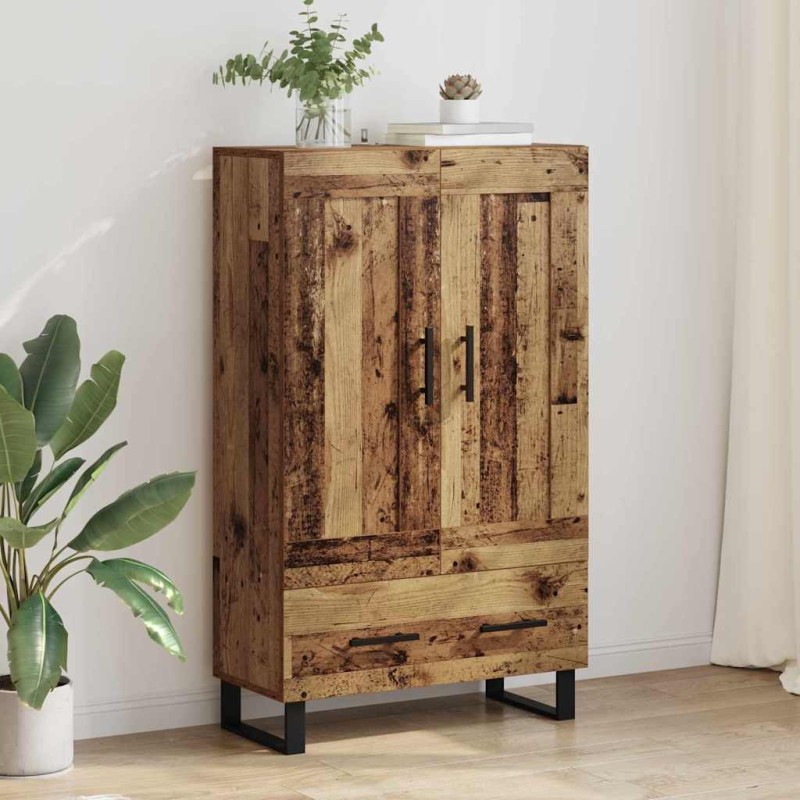 vidaXL Highboard Παλιό Ξύλο 69,5 x 31 x 115 εκ. Επεξεργασμένο Ξύλο