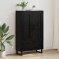 vidaXL Highboard Μαύρη Οξυά 69,5 x 31 x 115 εκ. Επεξεργασμένο Ξύλο