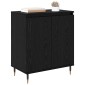 vidaXL Πλαϊνό γραφείο Μαύρη Οξυά 60 x 35 x 70 cm Επεξεργασμένο Ξύλο