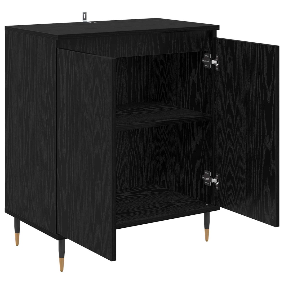 vidaXL Πλαϊνό γραφείο Μαύρη Οξυά 60 x 35 x 70 cm Επεξεργασμένο Ξύλο