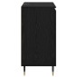 vidaXL Πλαϊνό γραφείο Μαύρη Οξυά 60 x 35 x 70 cm Επεξεργασμένο Ξύλο