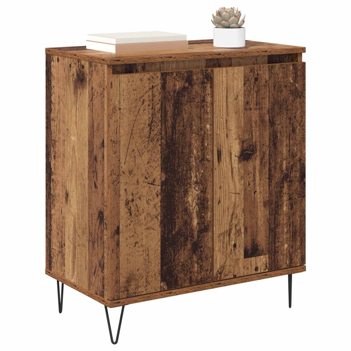 vidaXL Πλαϊνό γραφείο Παλιό Ξύλο 60 x 35 x 70 cm Επεξεργασμένο Ξύλο