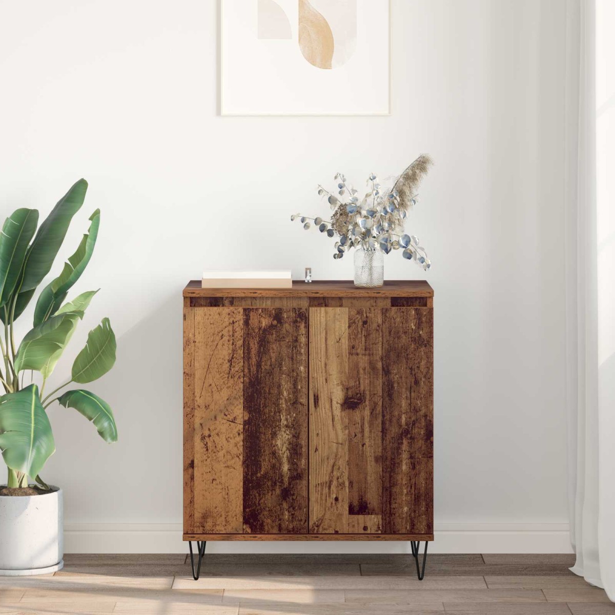 vidaXL Πλαϊνό γραφείο Παλιό Ξύλο 60 x 35 x 70 cm Επεξεργασμένο Ξύλο