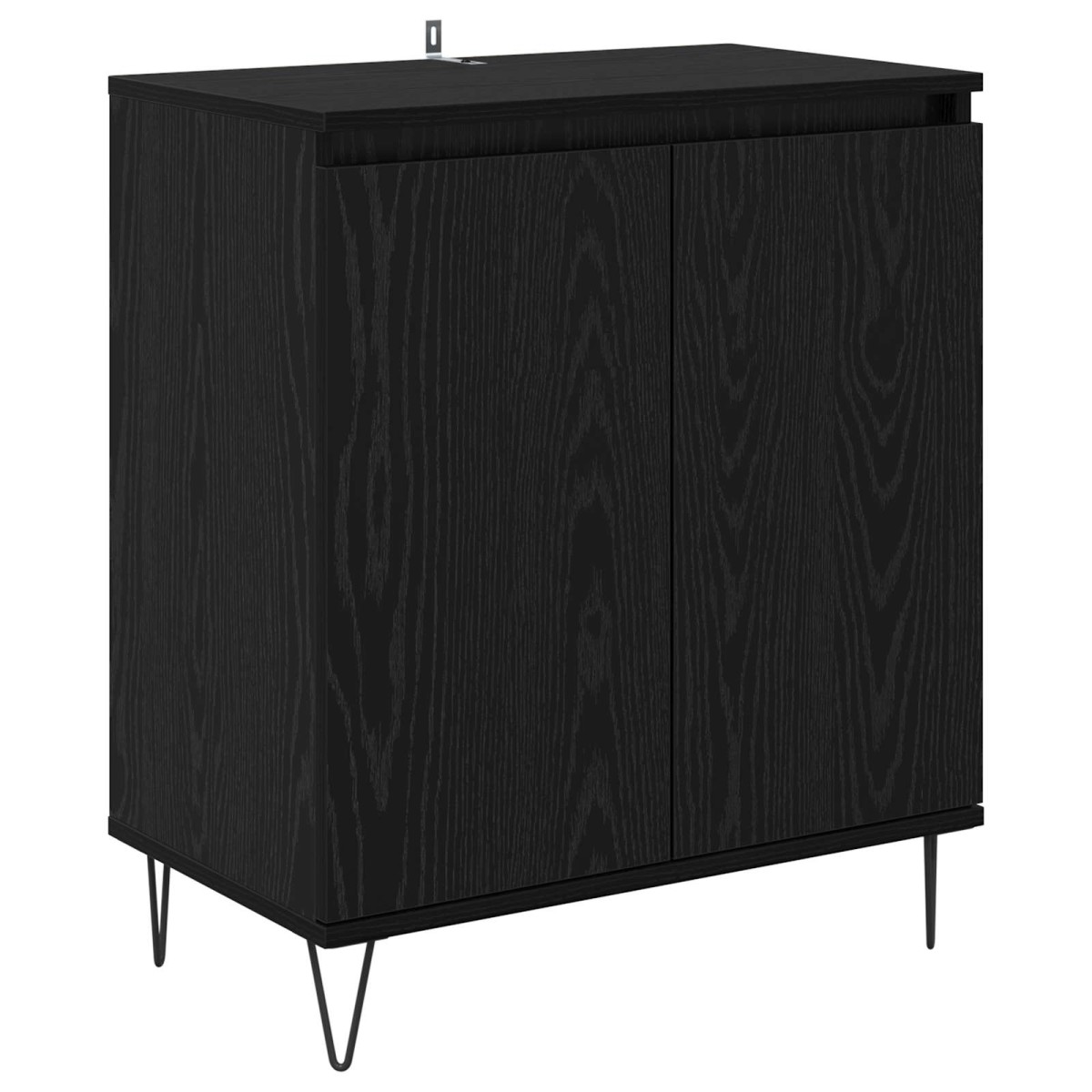 vidaXL Πλαϊνό γραφείο Μαύρη Οξυά 60 x 35 x 70 cm Επεξεργασμένο Ξύλο