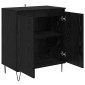 vidaXL Πλαϊνό γραφείο Μαύρη Οξυά 60 x 35 x 70 cm Επεξεργασμένο Ξύλο