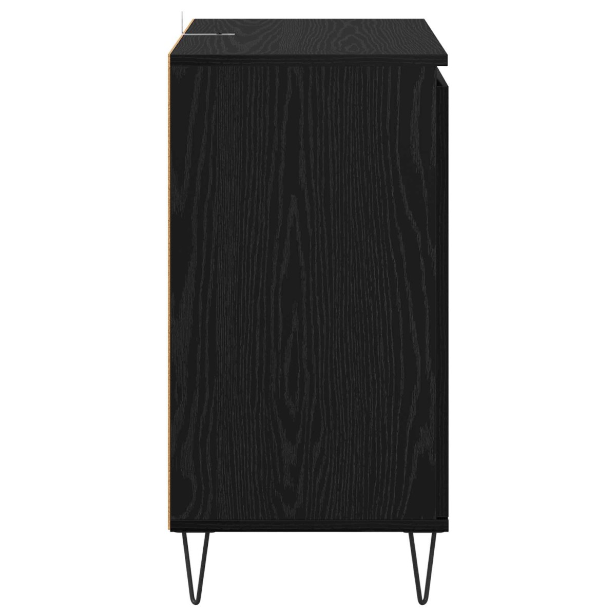 vidaXL Πλαϊνό γραφείο Μαύρη Οξυά 60 x 35 x 70 cm Επεξεργασμένο Ξύλο