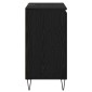 vidaXL Πλαϊνό γραφείο Μαύρη Οξυά 60 x 35 x 70 cm Επεξεργασμένο Ξύλο
