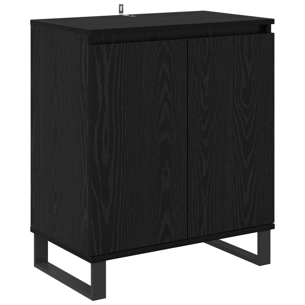 vidaXL Πλαϊνό γραφείο Μαύρη Οξυά 60 x 35 x 70 cm Επεξεργασμένο Ξύλο