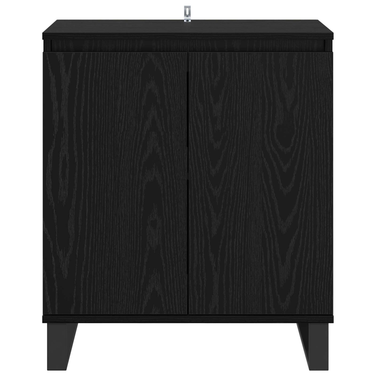 vidaXL Πλαϊνό γραφείο Μαύρη Οξυά 60 x 35 x 70 cm Επεξεργασμένο Ξύλο