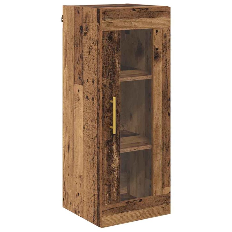vidaXL Επιτοίχιο ντουλάπι Παλιό Ξύλο 34,5 x 34 x 90 εκ.