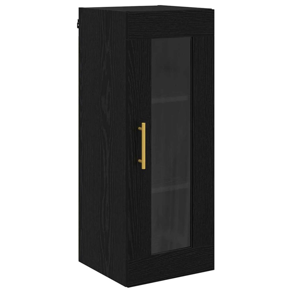 vidaXL Επιτοίχιο ντουλάπι Μαύρη Οξυά 34,5 x 34 x 90 εκ.