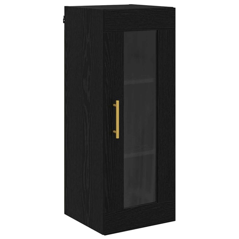 vidaXL Επιτοίχιο ντουλάπι Μαύρη Οξυά 34,5 x 34 x 90 εκ.