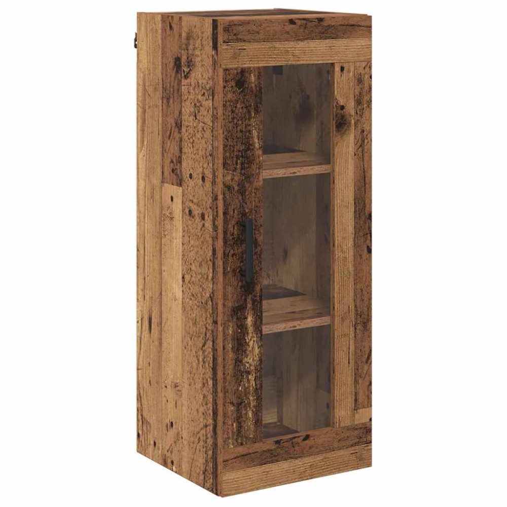 vidaXL Επιτοίχιο ντουλάπι Παλιό Ξύλο 34,5 x 34 x 90 εκ.