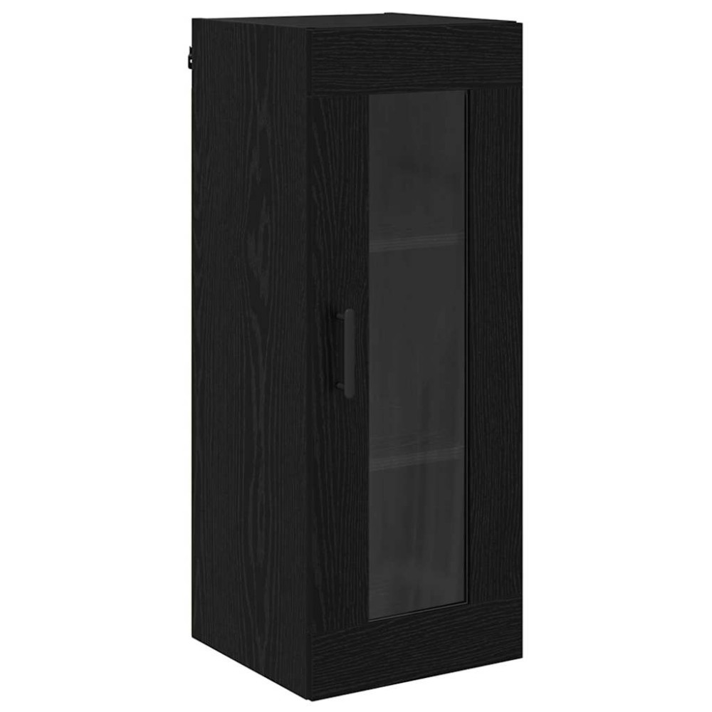 vidaXL Επιτοίχιο ντουλάπι Μαύρη Οξυά 34,5 x 34 x 90 εκ.