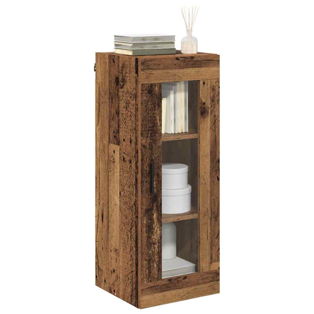 vidaXL Επιτοίχιο ντουλάπι Παλιό Ξύλο 34,5 x 34 x 90 εκ.