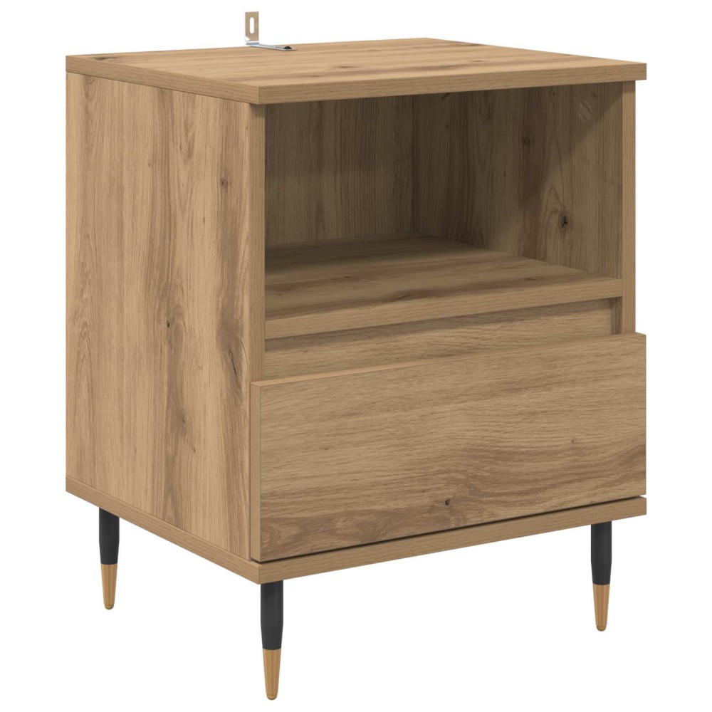 vidaXL Κομοδίνο Artisan Oak 40 x 35 x 50 εκ. Επεξεργασμένο Ξύλο
