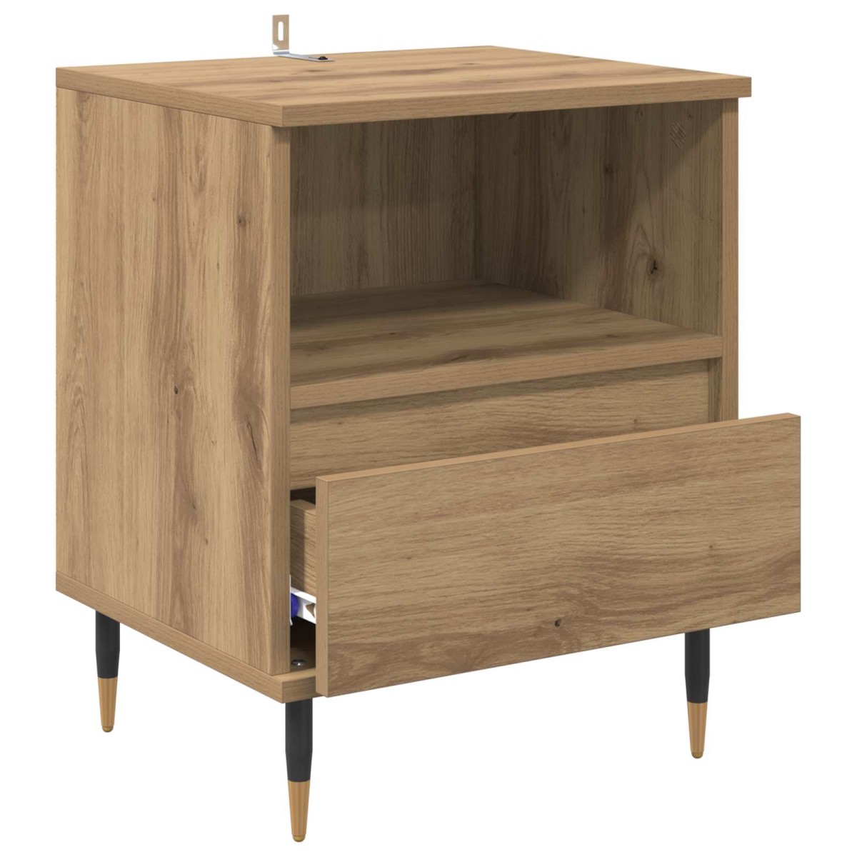 vidaXL Κομοδίνο Artisan Oak 40 x 35 x 50 εκ. Επεξεργασμένο Ξύλο