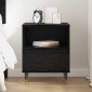 vidaXL Κομοδίνο Μαύρη Οξυά 40 x 35 x 50 εκ. Επεξεργασμένο Ξύλο