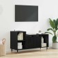 vidaXL Ντουλάπι TV 100 x 35 x 55 εκ Μαύρη Οξυά Επεξεργασμένο Ξύλο