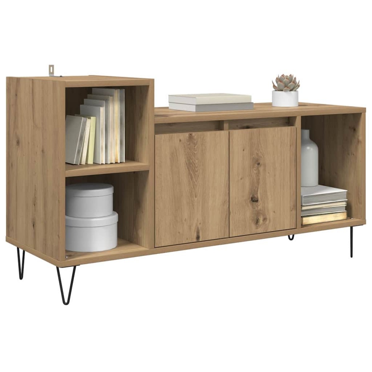vidaXL Ντουλάπι TV 100 x 35 x 55 εκ Artisan Oak Επεξεργασμένο Ξύλο