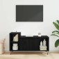 vidaXL Ντουλάπι TV 100 x 35 x 55 εκ Μαύρη Οξυά Επεξεργασμένο Ξύλο