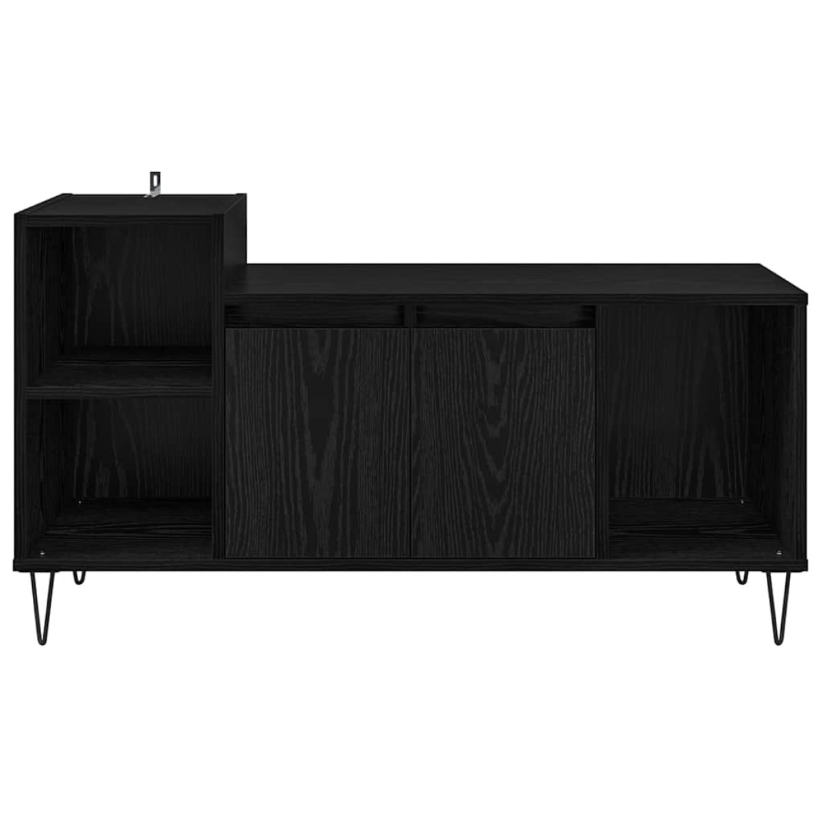 vidaXL Ντουλάπι TV 100 x 35 x 55 εκ Μαύρη Οξυά Επεξεργασμένο Ξύλο
