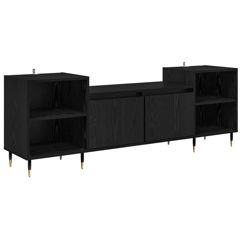 vidaXL Ντουλάπι TV 160 x 35 x 55 εκ. Μαύρη Οξυά Επεξεργασμένο Ξύλο