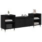 vidaXL Ντουλάπι TV 160 x 35 x 55 εκ. Μαύρη Οξυά Επεξεργασμένο Ξύλο