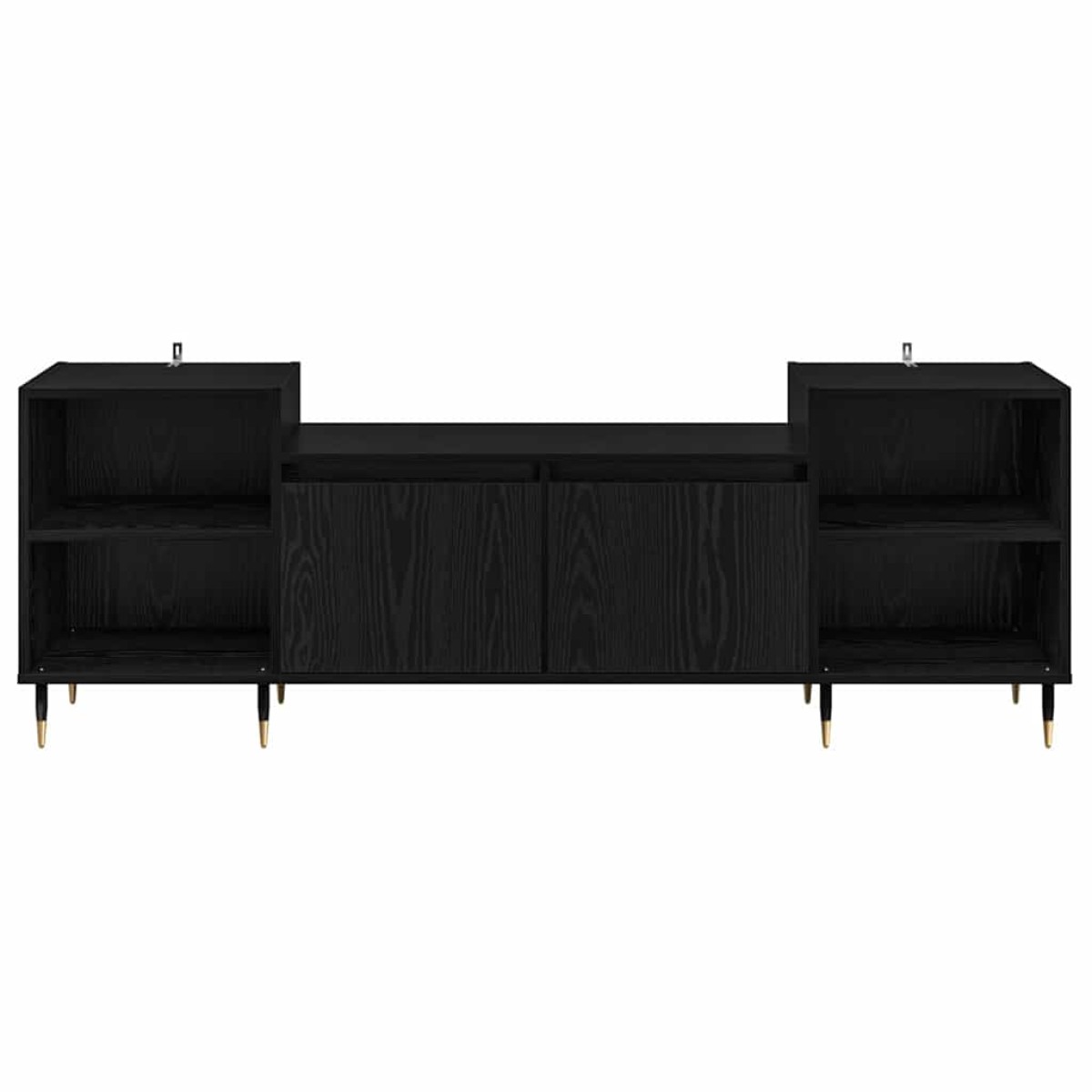 vidaXL Ντουλάπι TV 160 x 35 x 55 εκ. Μαύρη Οξυά Επεξεργασμένο Ξύλο