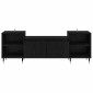 vidaXL Ντουλάπι TV 160 x 35 x 55 εκ. Μαύρη Οξυά Επεξεργασμένο Ξύλο