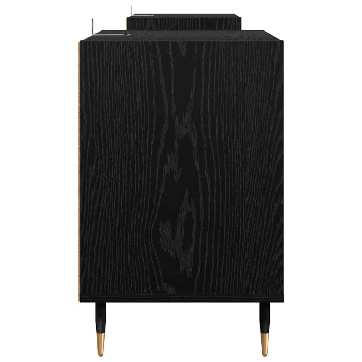 vidaXL Ντουλάπι TV 160 x 35 x 55 εκ. Μαύρη Οξυά Επεξεργασμένο Ξύλο