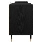 vidaXL Ντουλάπι TV 160 x 35 x 55 εκ. Μαύρη Οξυά Επεξεργασμένο Ξύλο