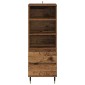 vidaXL Highboard Παλιό Ξύλο 40 x 36 x 110 εκ. Επεξεργασμένο Ξύλο