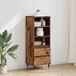 vidaXL Highboard Παλιό Ξύλο 40 x 36 x 110 εκ. Επεξεργασμένο Ξύλο