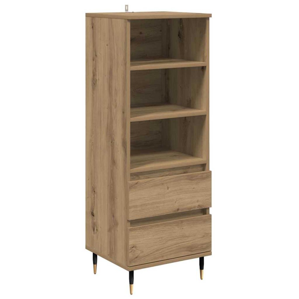 vidaXL Highboard Artisan Oak 40 x 36 x 110 εκ. Επεξεργασμένο Ξύλο